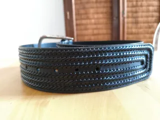 Cinturón ancho mujer Calvin Klein cuero trenzado