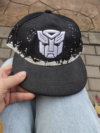 Gorra Transformers Negra con Diseño