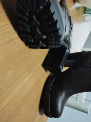 Stivaletti donna tacco quadrato marrone