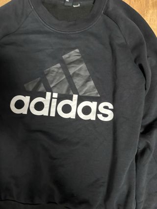 Sweatshirt Adidas Black Vintage-Style Logo Print 9