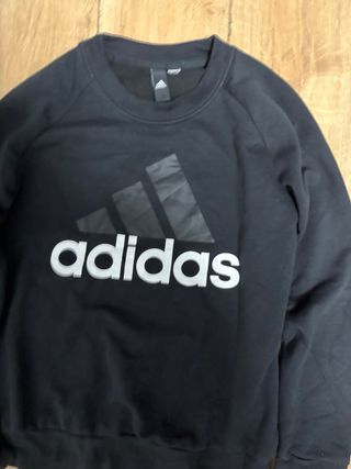 Sweatshirt Adidas Black Vintage-Style Logo Print 9
