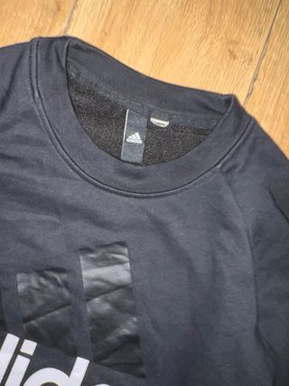 Sweatshirt Adidas Black Vintage-Style Logo Print 9