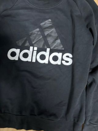 Sweatshirt Adidas Black Vintage-Style Logo Print 9