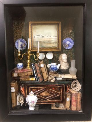 Diorama vintage miniatura