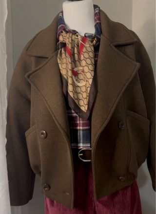 Giacca donna taglia unica marrone