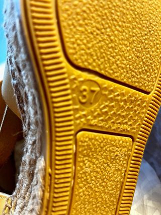 Sandalias Naguisa Piel Amarillas Talla 37