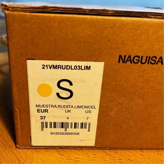 Sandalias Naguisa Piel Amarillas Talla 37