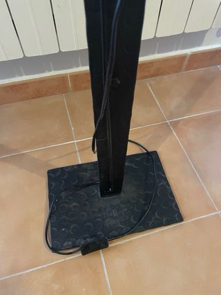 Lámpara de pie tela y metal