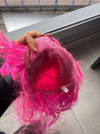 Pack 3 pelucas: naranja, rosa y negra