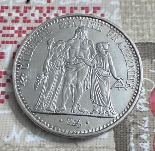 10 Francos 1965 moneda de plata