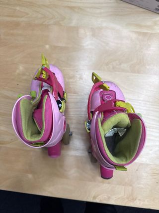 Patines en línea rosas para niña