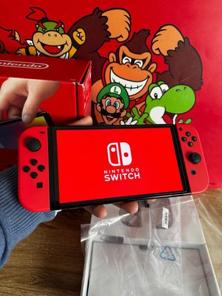 NUEVA Nintendo Switch OLED Edición Mario Roja