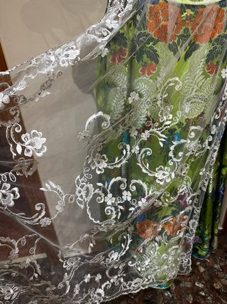 Traje Fallera Niña Verde Multicolor