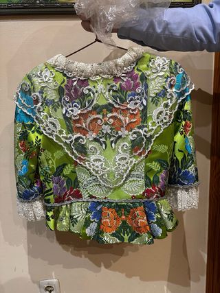 Traje Fallera Niña Verde Multicolor