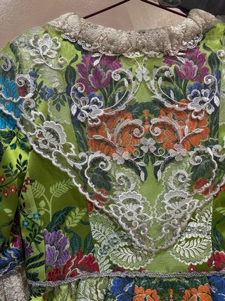 Traje Fallera Niña Verde Multicolor