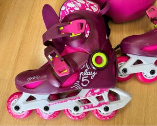 Patines infantiles Oxelo con casco y bolsa