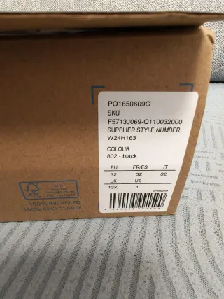 Botas Friboo niña negras talla 32