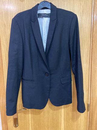 Chaqueta Zara Negra Mujer Talla M ideal uniforme