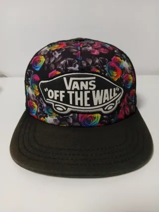Gorra Vans Negra Multicolor Flores