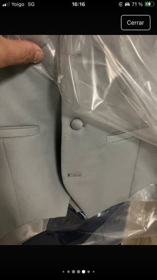 Chaqué Traje Novio Ceremonia Fiesta Azul