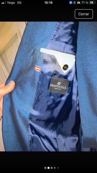 Chaqué Traje Novio Ceremonia Fiesta Azul