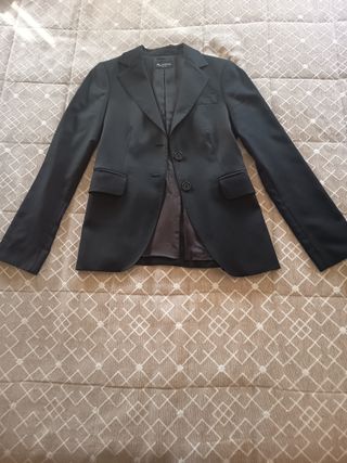 Traje Chaqueta Massimo Dutti Talla 36 Negro