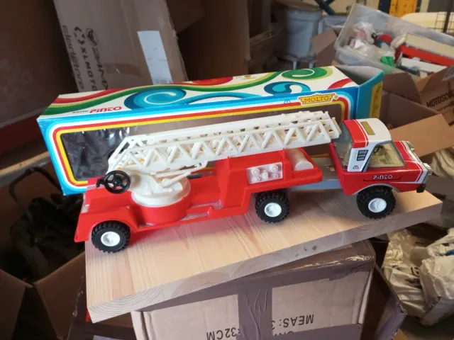 Camión Bomberos Juguete Vintage PINTO de Molto