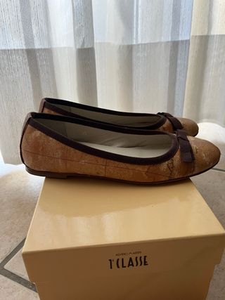 Ballerine Alviero Martini Beige/Marrone