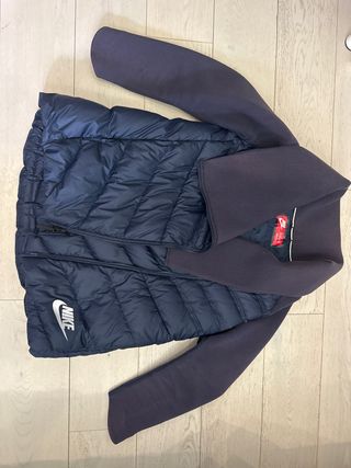 Plumón Nike Mujer Manga 3/4 Azul Marino