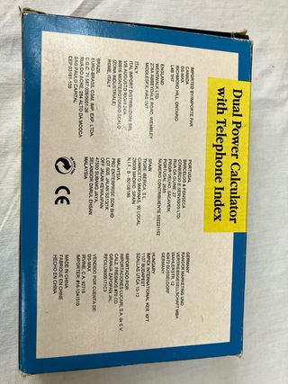 Calculadora y agenda telefónica vintage