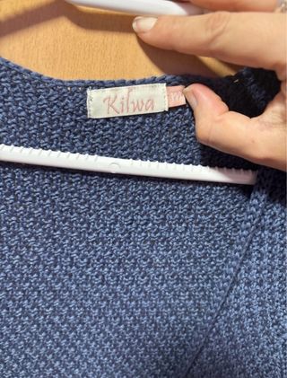 Chaqueta de punto azul Kilwa