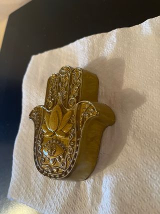 Mano de Fátima Hamsa Escayola Decorada