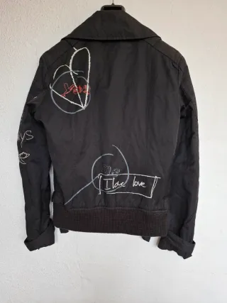 Chaqueta DESIGUAL Negra con Dibujos