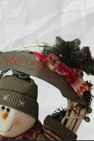 Ghirlanda Natalizia Pupazzo Neve