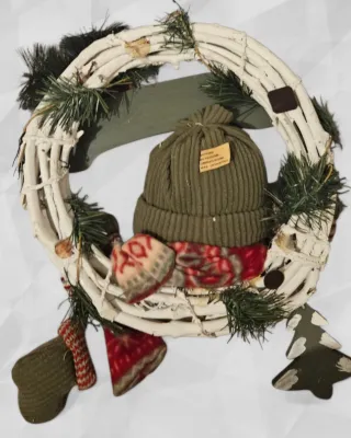 Ghirlanda Natalizia Pupazzo Neve