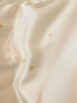 Cappotto con pelliccia beige e marrone