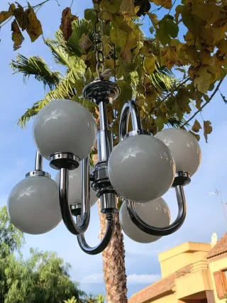 Lámpara Vintage Space Age 6 Opalinas