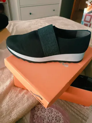 Zapatos planos negros mujer