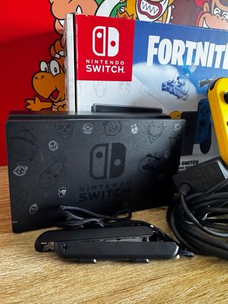 Nintendo Switch Edición Fortnite + mario odyssey