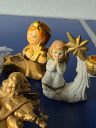 Lotto 6 statuette in ceramica