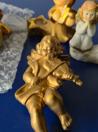 Lotto 6 statuette in ceramica