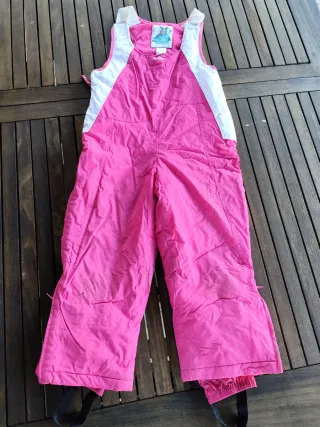 Mono de esquí rosa 4 años