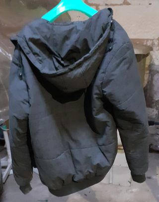 Abrigo Fishbone con capucha Talla XXL