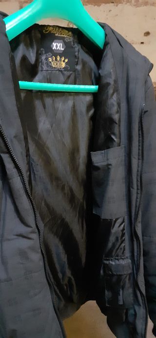 Abrigo Fishbone con capucha Talla XXL