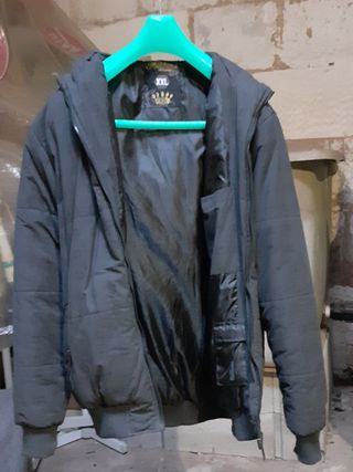 Abrigo Fishbone con capucha Talla XXL