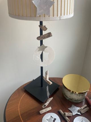 Guirnalda Navideña Nácar y Madera