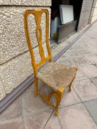 Sillas de enea restauradas CHOLLO!!!!