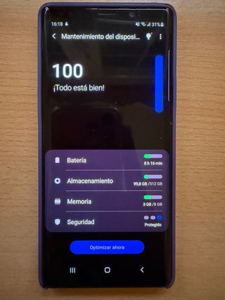 Samsung Galaxy Note 9 512GB Azul cargador y fundas