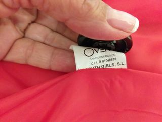 Abrigo Rojo Estilo Gabardina Talla 42