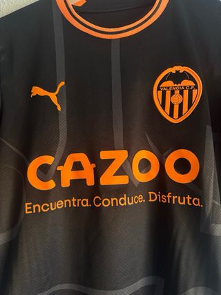 Camiseta Valencia CF 22/23 Puma Negra Naranja